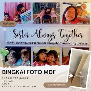 CETAK PHOTO BIODATA BAYI + BINGKAI KAYU MDF TEBAL
