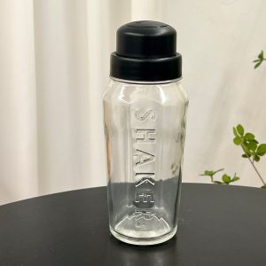 Thickened Glass Shake Cup Handheld Cocktail Shaker for Home Use Juice Mashing Lemon Tea Making Drink Mixing Tool