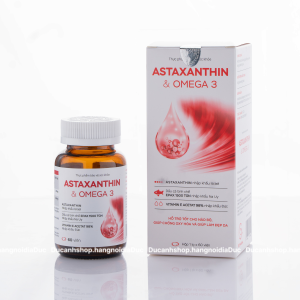 TPBVSK Astaxanthin & Omega 3 H/60v - Hỗ trợ làm đẹp da hỗ trợ ngăn ngừa quá trình oxy hoá và tốt cho não bộ