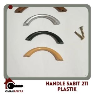LUSINAN Handle Tarikan Pegangan Lemari Laci Sabit 211 Plastik 64mm 96mm 12PCS