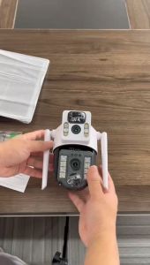 East V380 PRO Soalr Dual Lens Outdoor waterproof VCS-03 Wifi Cctv camera connect cellphone 360° 4G cctv camera for house outdoor