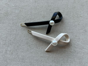 Simple Vintage Imitation Pearl Butterfly Knot Frog Buckle Versatile Side Clip Princess Knot New Arrival Hair Accessories