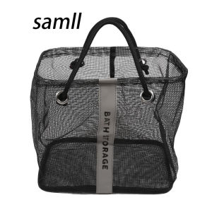 Large/small Shower Bag Portable Toiletry Bag Mens Dental Supplies Mesh Toiletry Bag Basket Womens Travel Storage Basket 2025