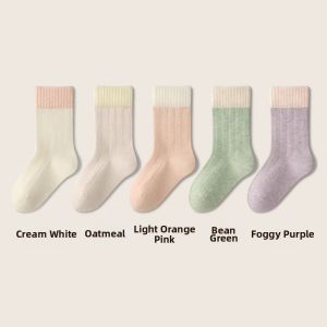 Antibacterial Sweat Absorption Seamless Cotton Girl Socks