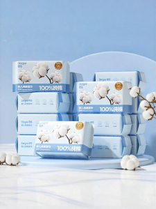 DEYOU | Baby Cotton Towel Disposable Pure Cotton Dry and Wet Double Use Newborn Special Thickened