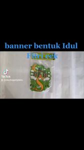 Bunting Flag SELAMAT IDUL FITRI / Banner Lebaran BENTUK