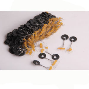 10pcs Oval Yellow Space Beans Stopper Floating Seat Lock Wire Positioning Pin for Fishing Tackle