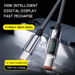 ⚡PH deliveryIn stock⚡ 100W Type-C to Type-C data cable 5A fast charging suitable for Xiaomi 11 Samsung S21 laptop with display screen charging【Data cable accessories】