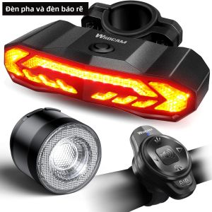 Đèn Hậu Xe Đạp Thông Minh Extractme Có Thể Sạc Lại IP65 Chống Nước Với Đèn Báo Rẽ Đèn Phanh Điều Khiển Từ Xa Chống Trộm Hợp Kim Nhôm