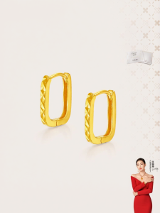 Simple Geometric 18k Gold Earrings