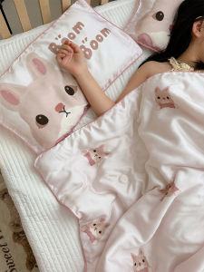Class a 60-Strand Lyocell Summer Quilt Childrens Cool Cartoon Air Conditioner Quilt Washable Kindergarten Cooling Thin Quilt Summer