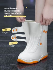 SUPIAN | Womens Summer Thickened Silicone Waterproof Shoe Covers Anti-Slip Wear-Resistant Rain Boots Suitable For Children And Adults