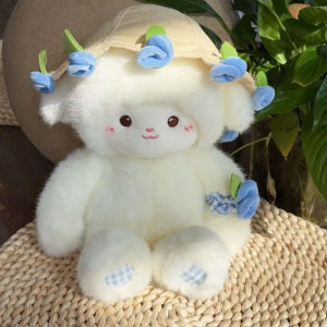 Adorably clumsy Creative Soft plush doll Small Anime Rose bouquet Doll Animal LambSleep Companion Trendy Toy Doll Festival Gift