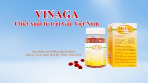 Dầu gấc viên nang VINAGA lọ 100 viên tăng sức đề kháng hỗ trợ thị lực