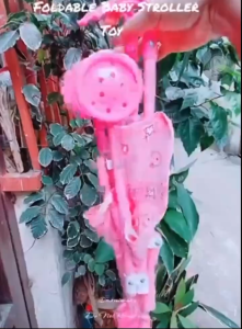 Baby Doll stroller Girl Toys Kids Gift Baby Cars Pink Purple Cute Kid Toy