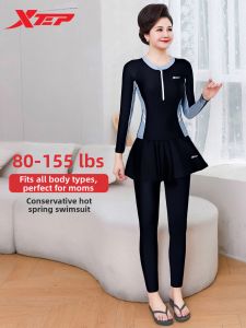 XTEP | Slimming And Conservative Long Sleeve Womens Swimwear