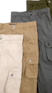 Cargo Pants Pria / Celana Cargo Panjang Pria Slim Fit Casual Cream Jumbo