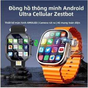 Đồng Hồ Thông Minh Android GOLDENSPIKE S10 Ultra MAX 4G Với 180 °   Camera Xoay GPS WiFi Gọi Video NFC Màn Hình 448*528 Theo Dõi Nhịp Tim