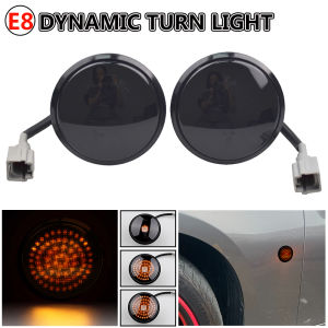 For Nissan 370z Coupe Z34 Led Dynamic Amber Side Marker Lights Turn Signal Sequential Blinker Lamps 2009-2020 2PCS