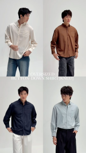 KINS 19 STUDIO | OVERSIZED BUTTON-DOWN SHIRT เสื้อเชิ้ตแขนยาวคินส์ [KN137]