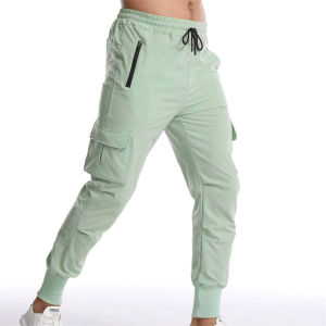 New Woven Sport Pants Mens Fitness Trousers Multi-Pocket Thin Loose Quick-Drying Stretchy Sweatpants Running Training Pants