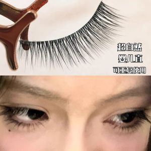 Ultra-Natural Straight Baby Hair Fake Eyelashes Thick Long Tail Extendable Natural Looking Bendable Innocent Eye Lashes Set
