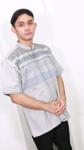(BONUS DUS) Baju Kemko Pria Lebaran 2025 / Hem Muslim Cowo / Atasan Taqwa Muslimin MOERBA Lengan Pendek 19D243503