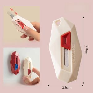 Magnetic Attraction Mini Creative Keychain Box Opener No Hand Injury Refrigerator Magnet Cherry Blossom Macaron Color Trendy Gift