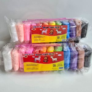 12pcs Clay Polymer Mainan Anak Edukatif Kreatif Lilin Warna Warni Platisin DIY Play Dough Set Non Toxic