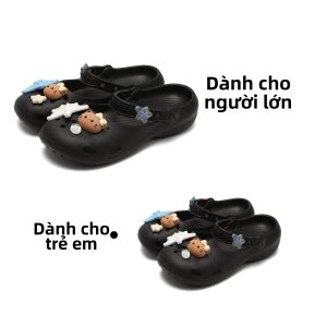 XIXITIAO | Dép Bít Mũi Phong Cách Nhẹ Nhàng Đế Thấp
