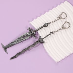 Game Doom Fashing Keychain Eternal Pendant Keychain ZRM New Eternal Judgment Pendant Keyring for Women Men Jewelry Backpack Gift