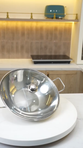 Chảo sâu lòng WMF Party Wok Taiwan 36cm chính hãng chất liệu thép không gỉ 18/10 Cromargan cao cấp SNT KITCHEN
