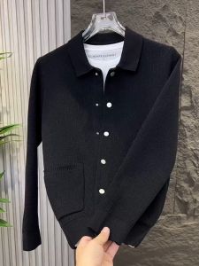 Mens Knitted Cardigan Winter Fashion Slim Fit Comfortable Korean Style Long Sleeve Casual Outerwear Youth Business Casual