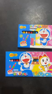 Bút sáp dầu Thiên Long Colokit Doraemon 12 màu 18 màu 24 màu OP-C07/DO OP-C08/DO OP-C09/DO tặng kẹp chống bẩn chuốt màu