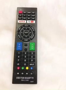 Remote điều khiển tivi SHARP RM-L1346 điều khiển TV SHARP các dòng Led / LCD - Tặng kèm pin