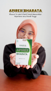 APIREX BHARATA Obat Sakit Kepala Berlebihan Vertigo Migrain Ampuh Obat Hipertensi Herbal Original