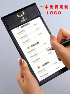 Restaurant Menu Clip Order Taking Bill Settlement Beverage Invoice Clip Board Tabletop Organizer Hotel Check out Dining Invoice Clip