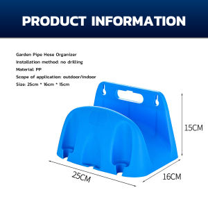 Digeo Wall Mount Garden Pipe Hose Organizer Tool Water Sprayer Hose Connector Storage Rack