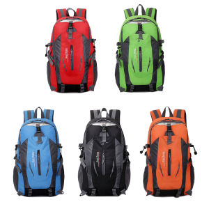 【New Arrival】Polyester Camping Backpack Breathable Trekking Backpack Large Capacity Wear-resistant Layered Storage Lightweight for Outdoor Activities