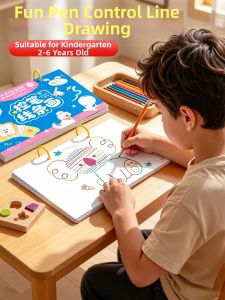 FENFA | Pen Control Training Drawing Book for Toddlers 3-6 Years