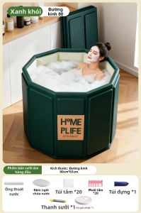 CHEORLIAN | Bồn Tắm Gấp Đôi Di Động Dày Đặc Biệt Kích Thước Lớn