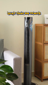 Quạt Tháp SHIMONO SM-TF46TR Kiểu Dáng Sang Trọng Màn Hình Hiển Thị Nhiệt Độ Phòng BH 12 Tháng