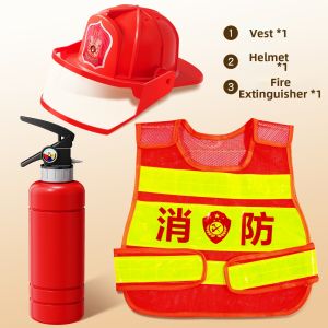 NUOXUNDE | Children Firefighter Role Play Set