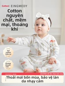 EINGMEDYFRESH | Romper Trẻ Sơ Sinh Vải Cotton 4 Mùa 0-3 Tháng