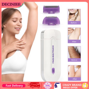DECINIEE 2 In 1 Rechargeable Electric Epilator Women Painless Hair Removal Epilator Device Instant Sensor Light Shaver Beauty Tools
