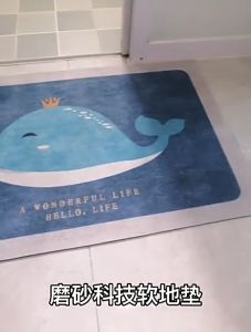 พรมปูพื้น พรม พรมเช็ดเท้า พรมห้องน้ำ นิ่ม 40*60CM สำหรับห้องนอน/ห้องน้ำ/ห้องครัว พรมดักฝุ่น พรมตกแต่งบ้าน พรมน้ำ มี4สี