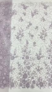Luxury African Beaded Lace Fabric 2026 High Quality 5 Yards Sequins French Tulle 3D Lace For Wedding Party Dresses