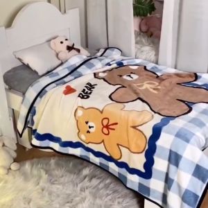 Children Blanket Kids Quilt Comforter Soft Fluffy Fleece Blanket Baby Blanket Boy Girl Quilt Cartoon Blanket Air Conditioning Room Toddler Blanket Adult Blanket 100cm X 140cm