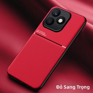 EUCAGR Cao Cấp Chống Sốc Ốp Điện Thoại Cho Huawei Honor X8D Nam Châm Vỏ Ốp Lưng Chống Trầy Xước Da PU Nửa Bọc Ốp Lưng
