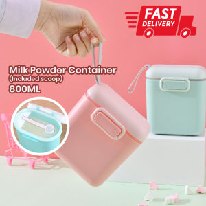 Milk Powder Storage Box Container with Scoop/kids food storage box/feeding utensils/